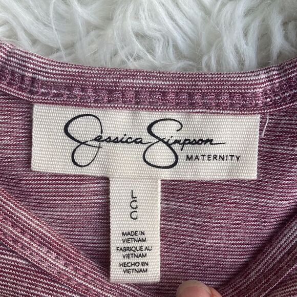 NWT Jessica Simply Ruffled Detail Maternity Tank Top Size Large - Picture 8 of 10